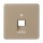 Jung CD569-1UAGB Abdeckung f. IAE/UAE-Anschlussdose (Aluminium eloxiert) Gold-Bronze Serie CD