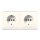 Jung CD522BF Kabel-Kanal-SCHUKO-Steckdose 2-fach Weiß Serie CD