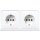 Jung CD522BFWW Kabel-Kanal-SCHUKO-Steckdose 2-fach Alpinweiß Serie CD