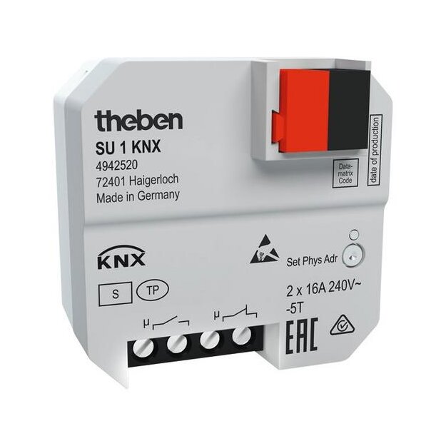 Theben 4942520 UP-Schaltaktor 1 Kanal SU 1 KNX