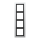 Jung ALD2984-L Rahmen 4fach (lackiertes Aluminium) Aluminium Serie LS