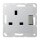 Jung A3171AL Schaltbare Steckdose 13A 250 V (lackiertes Aluminium) Aluminium Serie A