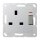 Jung A3171KOAL Schaltbare Steckdose 13A 250 V (lackiertes Aluminium) Aluminium Serie A