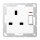 Jung A3171KOWW Schaltbare Steckdose 13A 250 V Alpinweiß Serie A