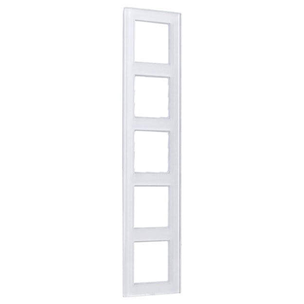 Jung AC585GLWW Rahmen 5fach (Glas) Alpinweiß Serie A