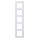 Jung AC585GLWW Rahmen 5fach (Glas) Alpinweiß Serie A