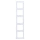 Jung AC585GLWW Rahmen 5fach (Glas) Alpinweiß Serie A