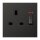 Jung AL3171KOAN Schaltbare Steckdose 13A 250 V (lackiertes Aluminium) Anthrazit Serie LS