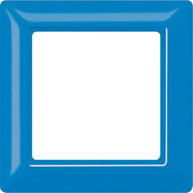 Jung AS581GLBL Rahmen 1fach (Duroplast) Blau Serie AS