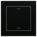 MDT BE-GTL1TS.01  Glastaster II Light 1-fach, RGBW, mit Temperatursensor, Schwarz, Neutral