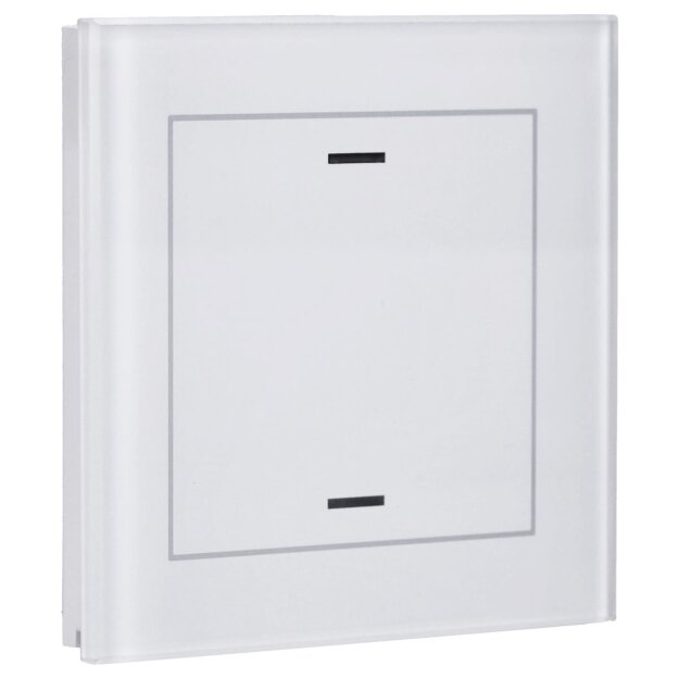 MDT BE-GTL1TW.01 Glastaster II Light 1-fach, RGBW, mit Temperatursensor, Weiß, Neutral