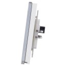 MDT BE-GTL1TW.B1 Glastaster II Light 1-fach, RGBW, mit Temperatursensor, Weiß, Schalten