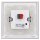 MDT BE-GTL1TW.B1 Glastaster II Light 1-fach, RGBW, mit Temperatursensor, Weiß, Schalten