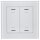 MDT BE-GTL20W.A1 Glastaster II Light 2-fach, RGBW, Weiß, Jalousie