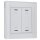 MDT BE-GTL20W.A1 Glastaster II Light 2-fach, RGBW, Weiß, Jalousie