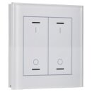 MDT BE-GTL2TW.B1 Glastaster II Light 2-fach, RGBW, mit Temperatursensor, Weiß, Schalten