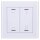 MDT BE-GTL2TW.C1 Glastaster II Light 2-fach, RGBW, mit Temperatursensor, Weiß, Jalousie_Schalten