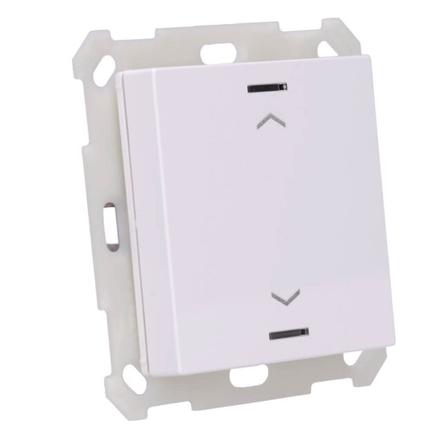 MDT BE-TAL5501.A1 Taster Light 55 1-fach, RGBW, Reinweiß glänzend, Jalousie