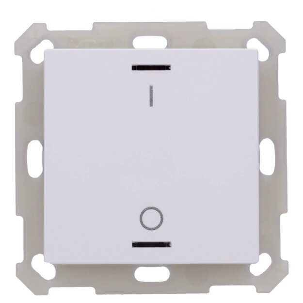 MDT BE-TAL5501.B1 Taster Light 55 1-fach, RGBW, Reinweiß glänzend, Schalten