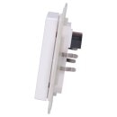 MDT BE-TAL55T1.01 Taster Light 55 1-fach, RGBW, mit Temperatursensor, Reinweiß glänzend, Neutral