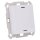 MDT BE-TAL55T1.01 Taster Light 55 1-fach, RGBW, mit Temperatursensor, Reinweiß glänzend, Neutral