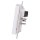 MDT BE-TAL55T1.01 Taster Light 55 1-fach, RGBW, mit Temperatursensor, Reinweiß glänzend, Neutral