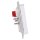 MDT BE-TAL55T1.01 Taster Light 55 1-fach, RGBW, mit Temperatursensor, Reinweiß glänzend, Neutral