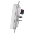 MDT BE-TAL55T1.B1 Taster Light 55 1-fach, RGBW, mit Temperatursensor, Reinweiß glänzend, Schalten