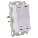 MDT BE-TAL55T2.C1 Taster Light 55 2-fach, RGBW, mit Temperatursensor, Reinweiß glänzend, Jalousie_Schalten