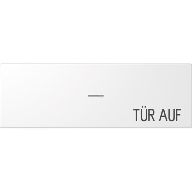 Jung ES2993KO5DHWW Grossflaechenwippe m. Lichtleiter "Tuer auf" Edelstahl
