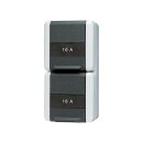 Jung 822KINAW SCHUKO® Aufputz Zweifach-Steckdose...