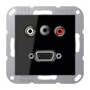 Jung MAA1072SW Multimediaanschlusssystem (Thermoplast...