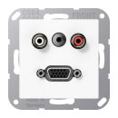 Jung MAA1072WW Multimediaanschlusssystem (Thermoplast...