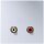Jung MAAL1021 Multimediaanschlusssystem (lackiertes Aluminium) Aluminium Serie LS
