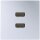Jung MAAL1133 Multimediaanschlusssystem (lackiertes Aluminium) Aluminium Serie LS