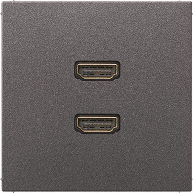Jung MAAL1133AN Multimediaanschlusssystem (lackiertes Aluminium) Anthrazit Serie LS