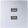 Jung MAAL1153 Multimediaanschlusssystem (lackiertes Aluminium) Aluminium Serie LS