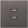 Jung MAAL1153AN Multimediaanschlusssystem (lackiertes Aluminium) Anthrazit Serie LS