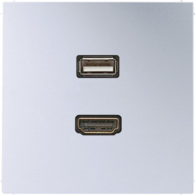 Jung MAAL1163 Multimediaanschlusssystem (lackiertes Aluminium) Aluminium Serie LS