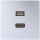 Jung MAAL1163 Multimediaanschlusssystem (lackiertes Aluminium) Aluminium Serie LS