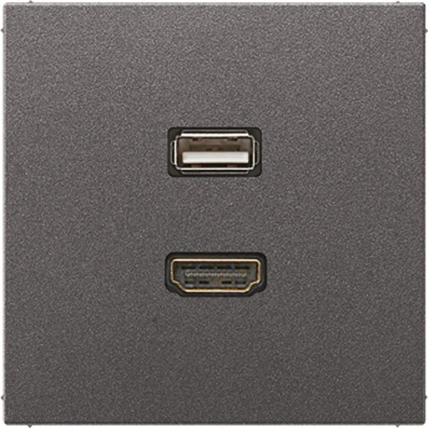 Jung MAAL1163AN Multimediaanschlusssystem (lackiertes Aluminium) Anthrazit Serie LS