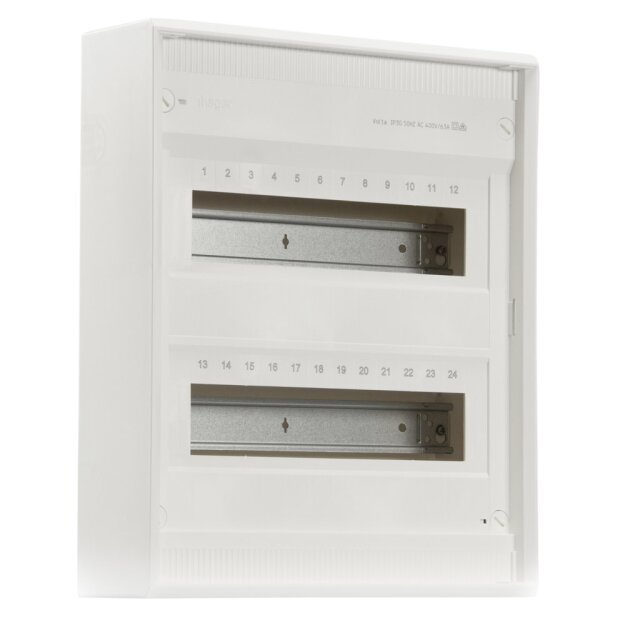 Hager Aufputz-Kleinverteiler inkl. Tür / 1x VA24CN, 1x VA24T