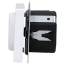 Busch-Jaeger Drehdimmer Set:  6523 U-102 Drehdimmer + 6540-84-102 Zentralscheibe Studioweiß Future Linear