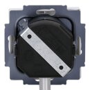 Busch-Jaeger Drehdimmer Set:  6523 U-102 Drehdimmer + 6540-84-102 Zentralscheibe Studioweiß Future Linear