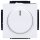 Busch-Jaeger Drehdimmer Set:  6523 U-102 Drehdimmer + 6540-84-102 Zentralscheibe Studioweiß Future Linear