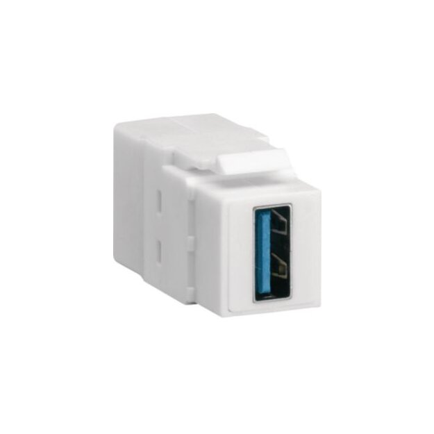 Hager VZ30US Keystone Modul univers USB USB 3.0 A-Buchse auf USB 3.0 A-Buchse