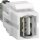 Hager VZ20US Keystone Modul univers USB USB 2.0 A-Buchse auf USB 2.0 A-Buchse