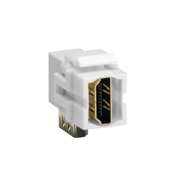 Hager VZ20HA Keystone Modul univers HDMI Buchse auf HDMI Buchse 90° gewinkelt