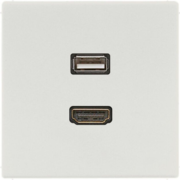 Jung MALS1163LG Multimediaanschlusssystem (Thermoplast bruchsicher) Lichtgrau Serie LS