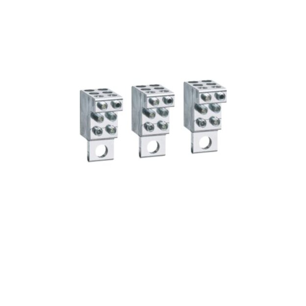 Hager HYS155H Anschlussklemmen P160 M8-Anschluss Cu/Al 3-polig 6x4-25mm²